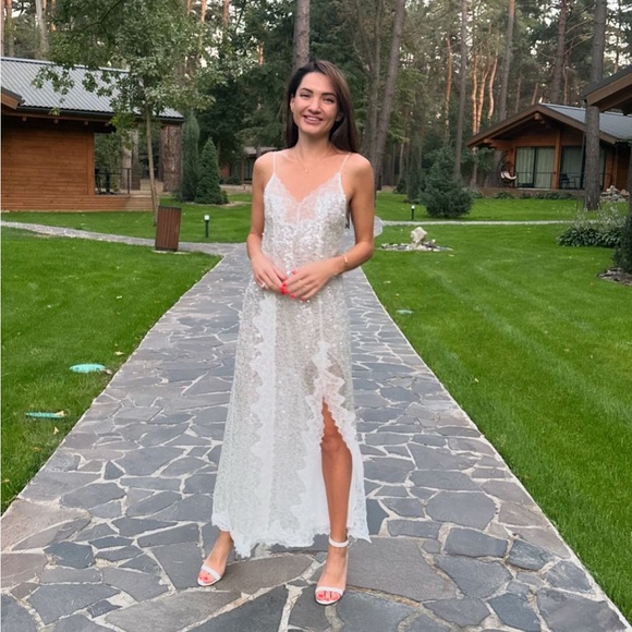 ZARA SEQUIN SLIP DRESS - Picture 3 of 15